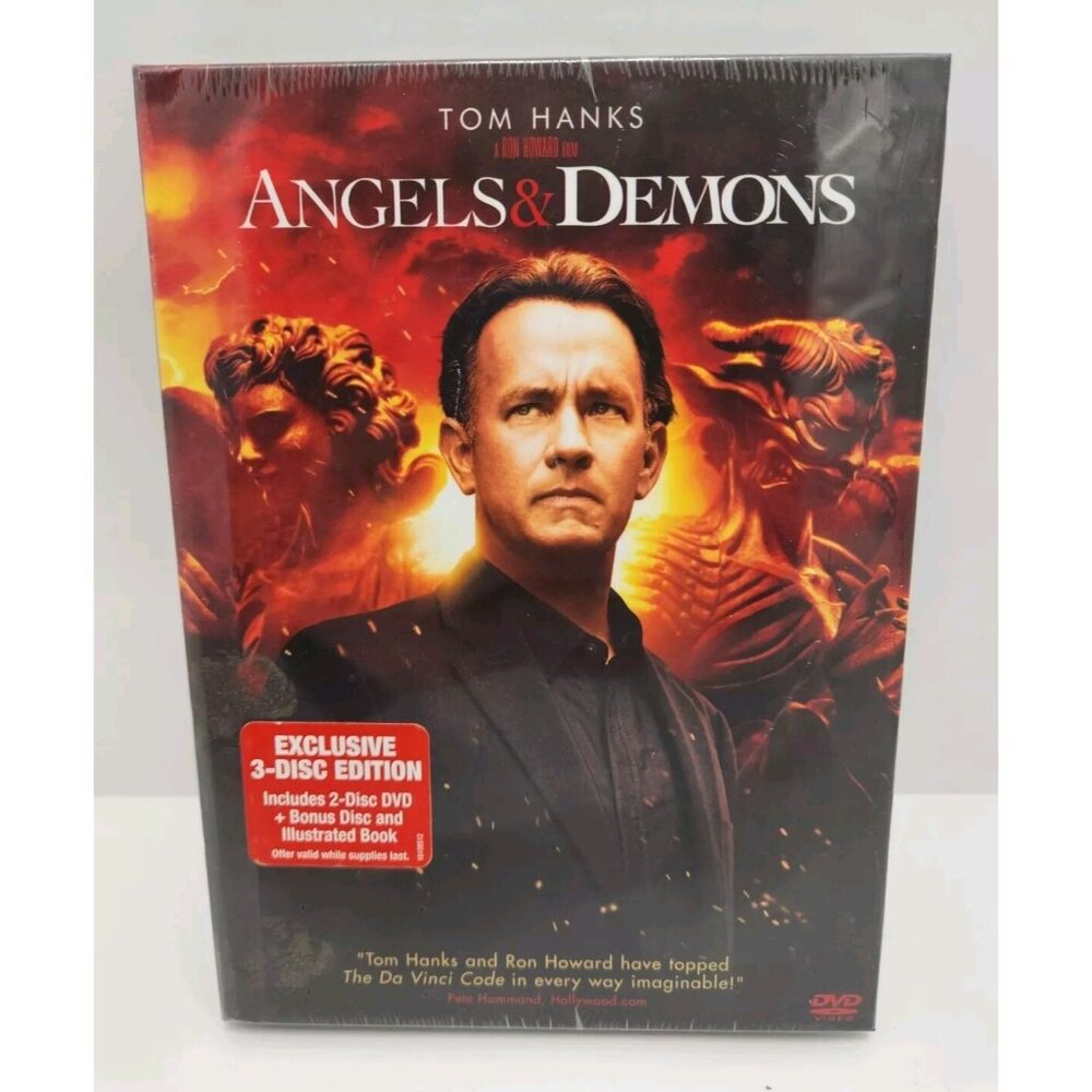Angels & Demons Sealed Dvd 2009 Exclusive 3-Disc Set w/ Book